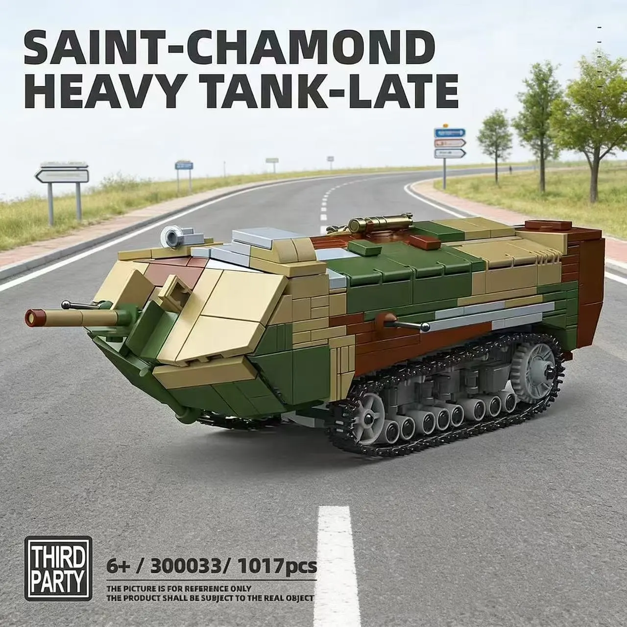 

Французский тяжелый танк Saint-Samson: Образовательный конструктор-игрушка из серии «Война», коллекционная модель 300033