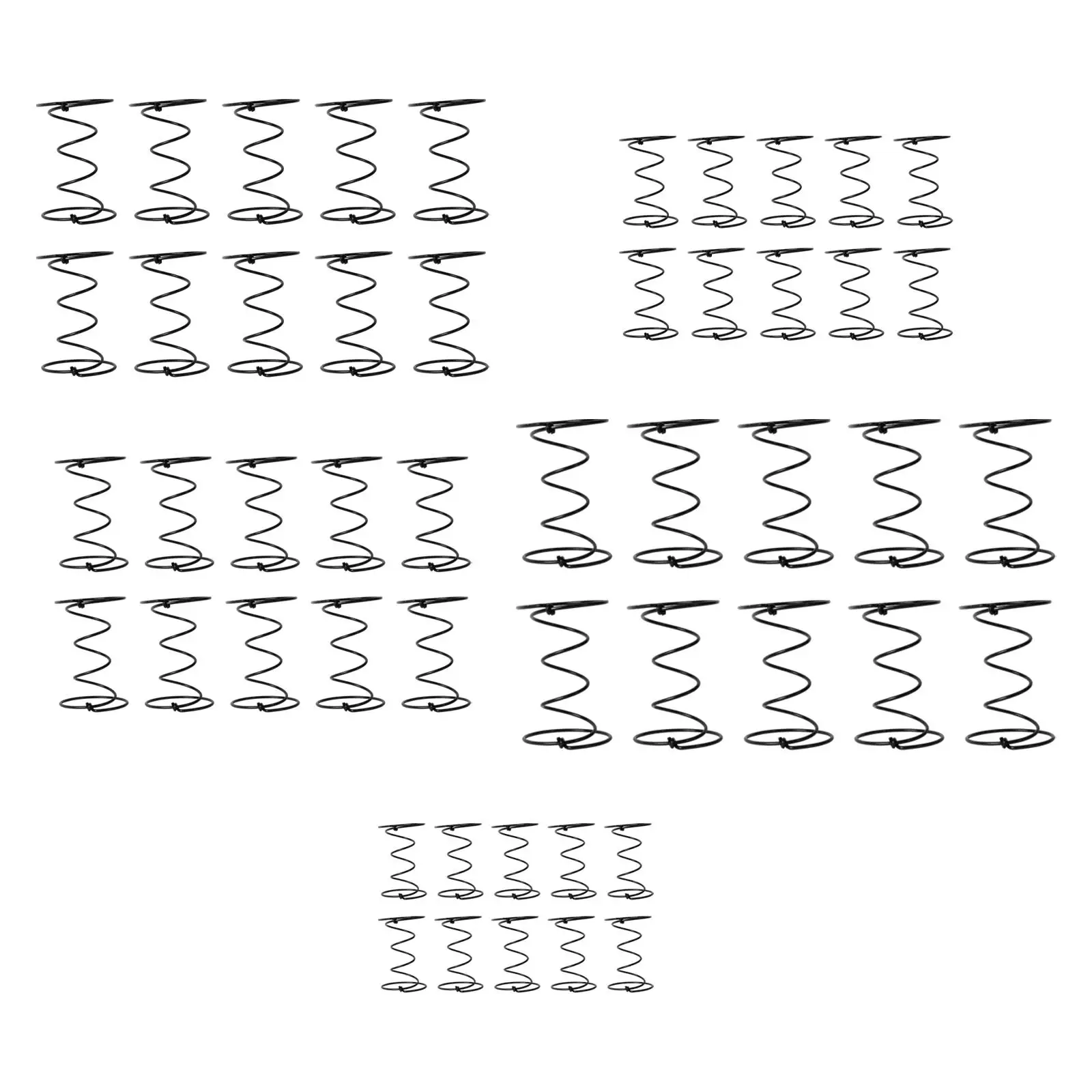 10Pcs Upholstery Strap Coil Spring Repair Pack, Metal, Easy to Install, Furniture Hardware Spare Parts for Seat Sofa
