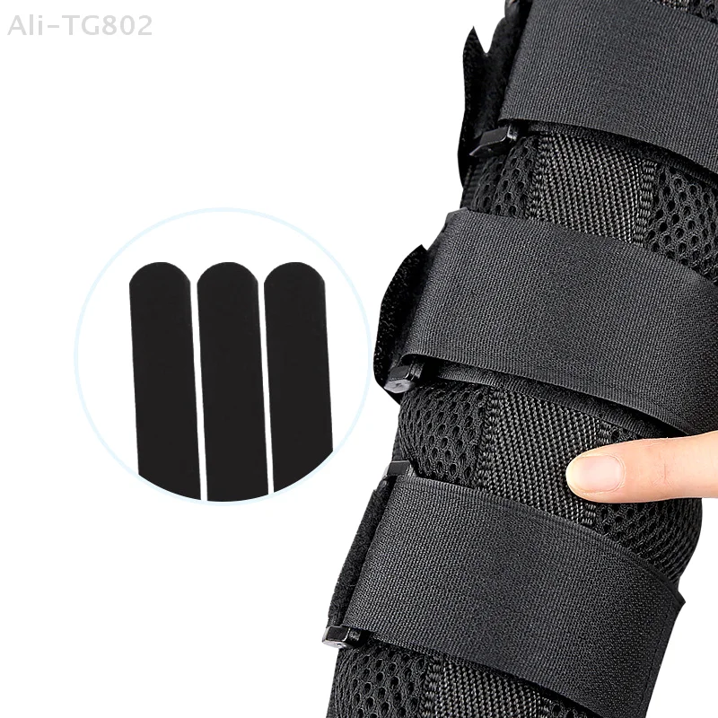 Attelle fixe pour bras de membre supérieur, avec coude, plaque en acier, Absorption de la sueur, Support stable, équipement d'entraînement, protecteur