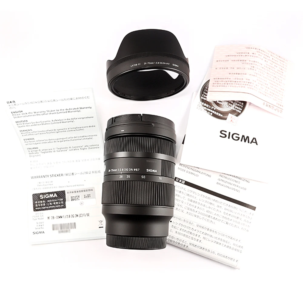 Sigma 28-70mm F2.8 DG DN Contemporary Lens Full Frame Mirrorless Camera Standard Zoom Lens for Sony A7C A7 III A7IV A7R4 ZV-E10