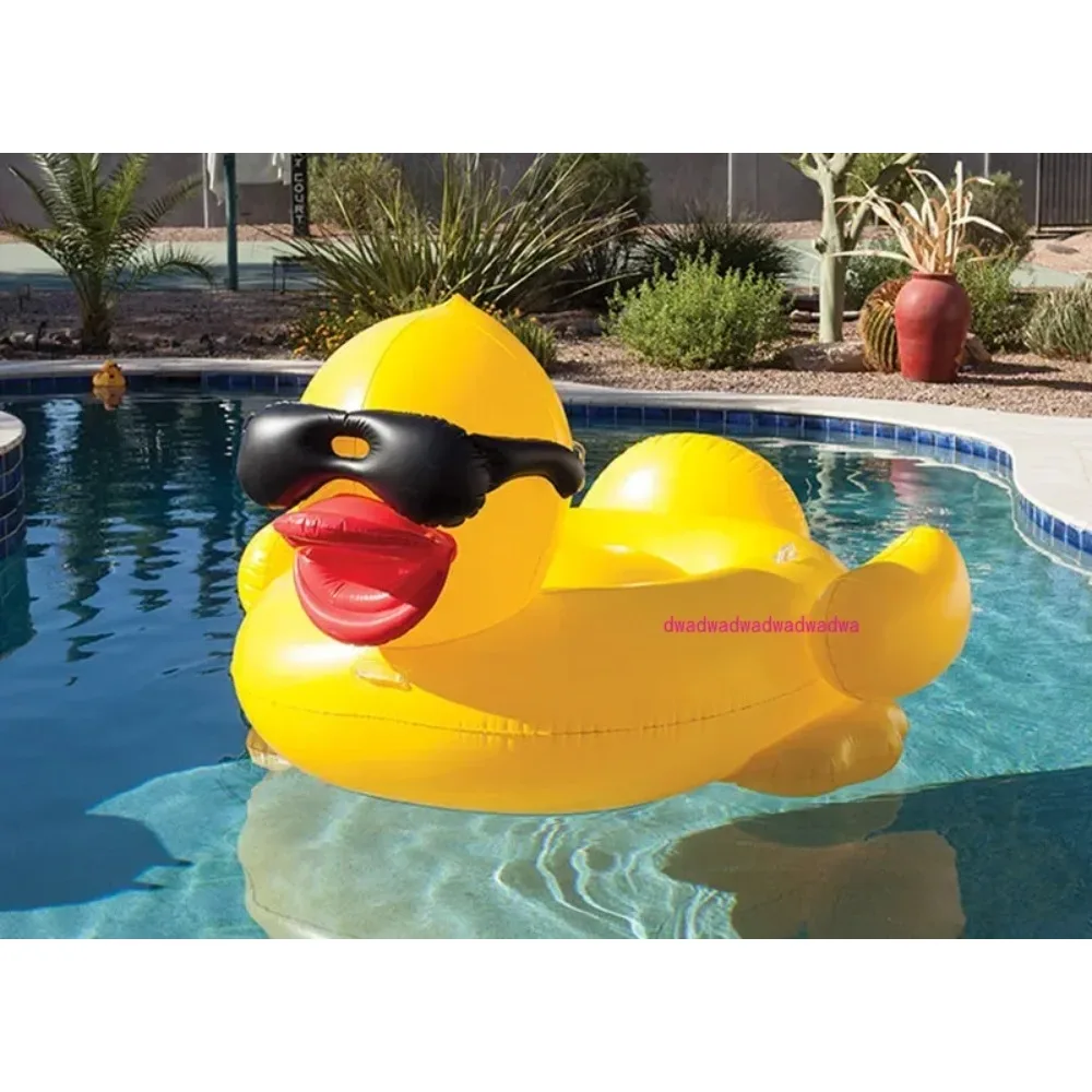 

High Quality OEM PVC Custom Pool Float Swim Ring Floating Bed Inflatable Rubber Duck Float for Summer