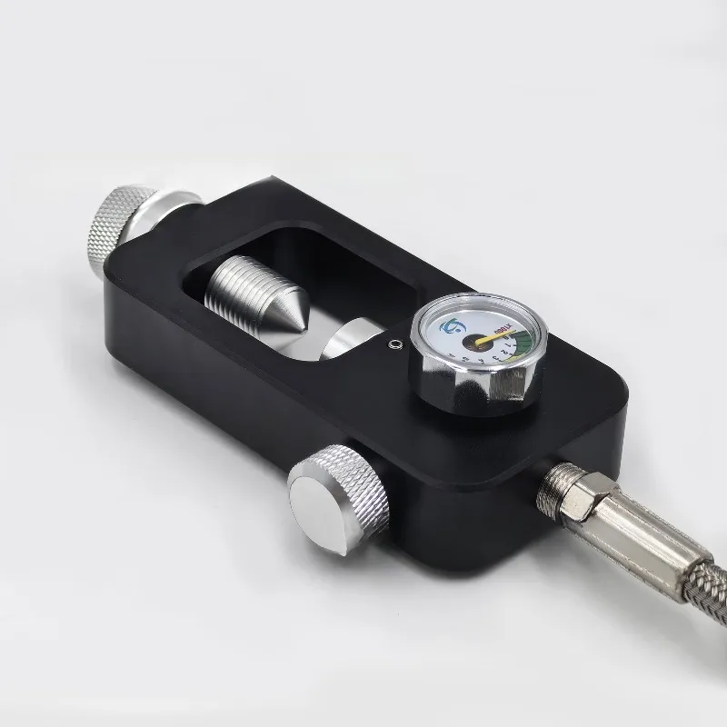 Submersible gas cylinder inflation valve test valve inflation station with 8mm quick connector