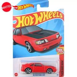 24K Original Hot Wheels Car 84 Ford Mustang SVO Toys for Boys Scale 1/64 Diecast Vehicle Alloy Model Then and Now Birthday Gift