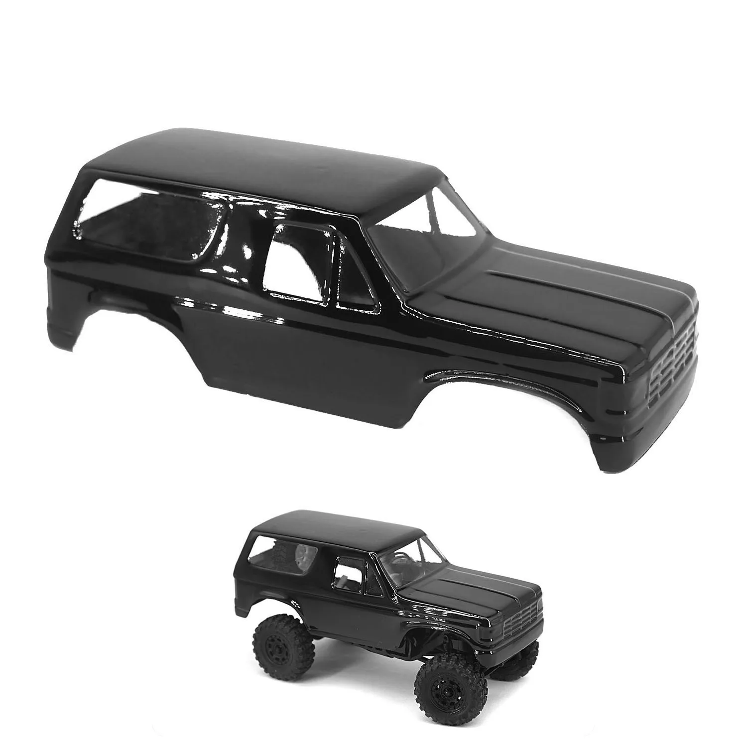 1/30 Hand Paint Solid Color Black Body Shell for SCX30 Jeep/Bronco