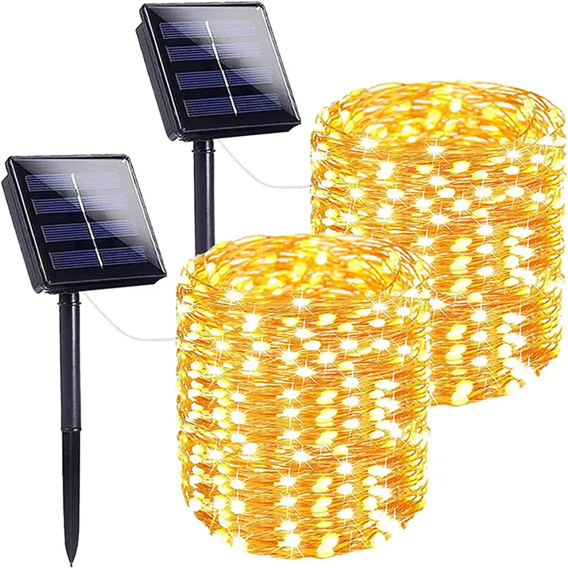 

LED Outdoor Solar Lamp String Lights 100/400 LEDs Fairy Holiday Wedding Party Garland Solar Garden Waterproof for Home Led Decor