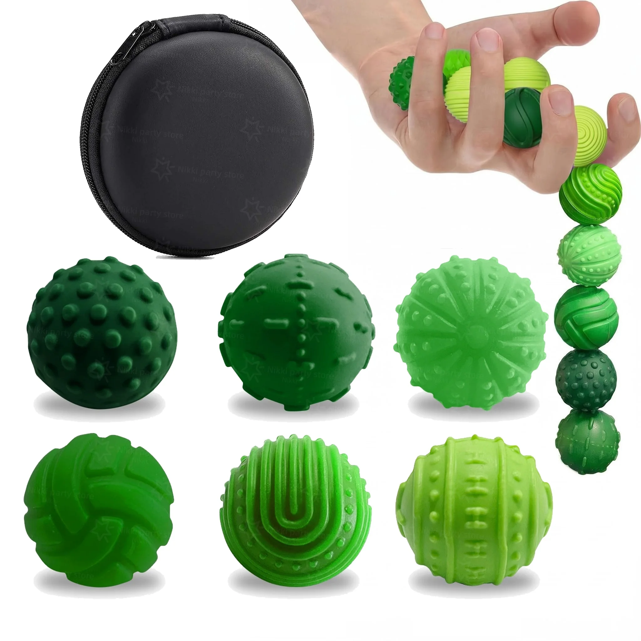 6pcs Magnetic Silicone Sensory Balls Worry Balls Autism Calming Fidgeting Toy Fidget Toy Kid Adult Anxiety Relief Stress Sensory