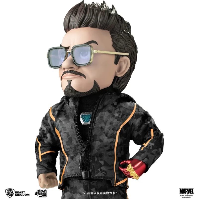 

In Stock 100% Original Beast Kingdom Tonystark SDCC The Avengers EAA-133 Movie Character Model Collection Artwork Q Version