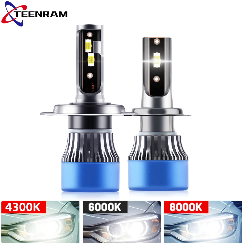 H4 LED Headlight 20000LM CSP Chip LED H1 H7 H11 H8 H9 9005 9006 HB3 HB4 120W 4300K 6500K 8000K Auto Fog Light 12V LED Bulb