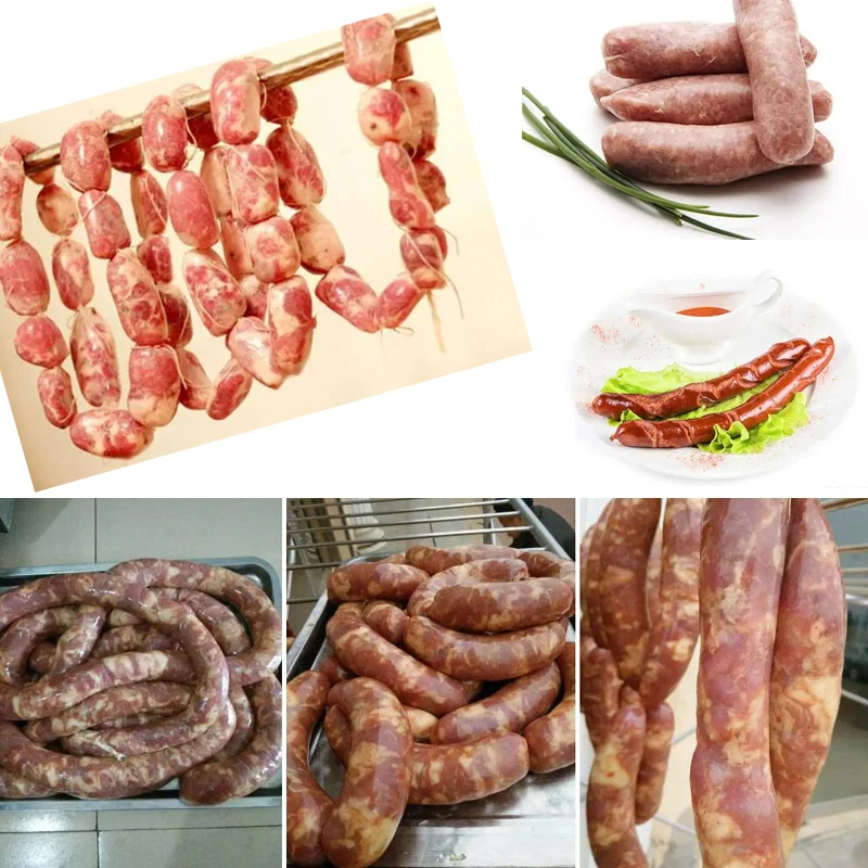 ماكينة لف السجق الكهربائية الأوتوماتيكية ماكينة ربط عقدة السجق ماكينة تجليد السجق ماكينة ربط النقانق