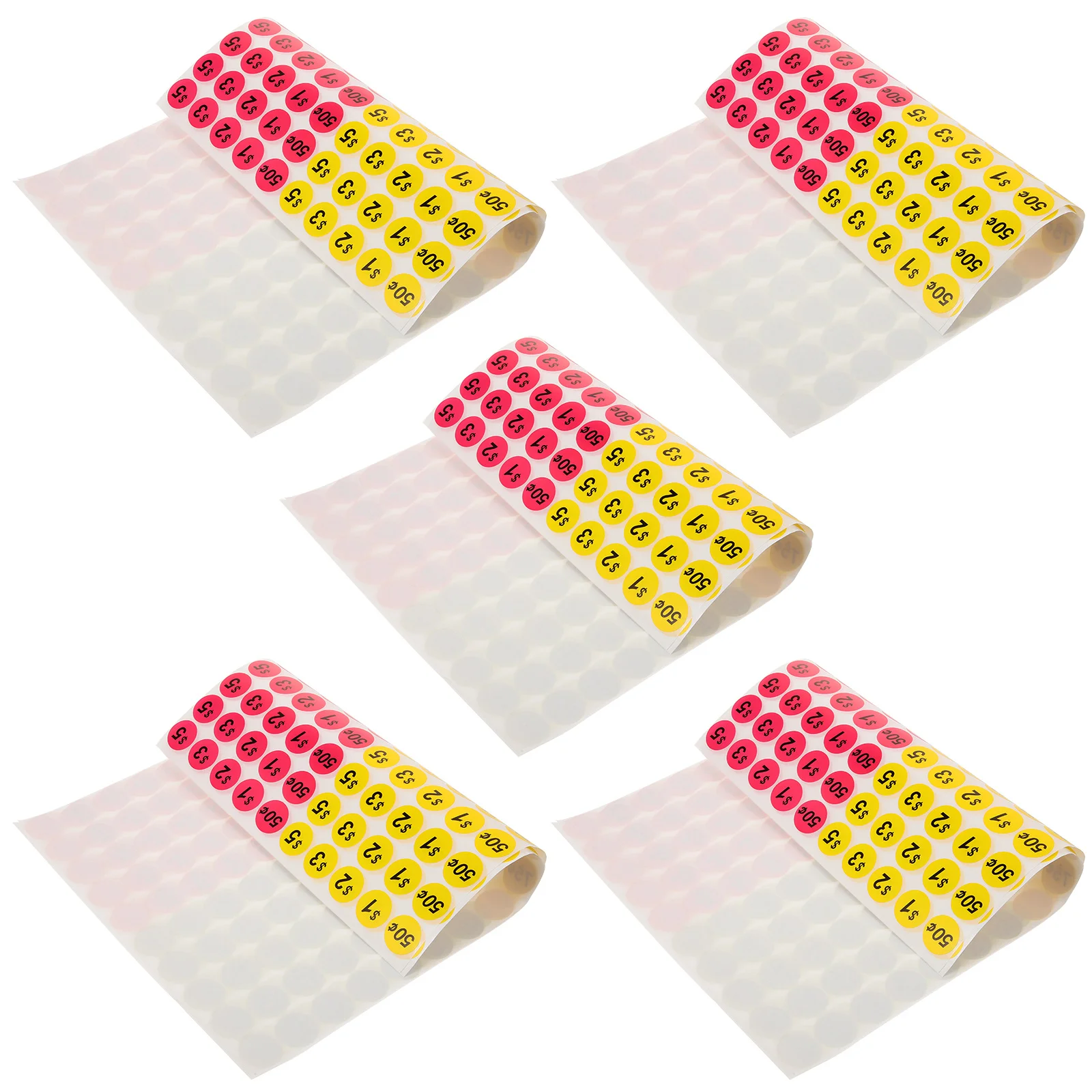 

10 листов круглых наклеек с ценами, яркие самоклеящиеся наклейки с ценами для товаров, супермаркетов, малого бизнеса, розничная торговля