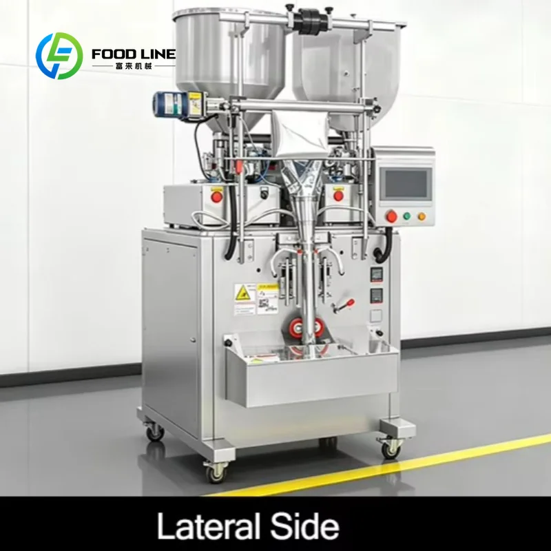 Customized Automatic Double-Lane Stick Packing Machine with Corner Punching for Liquid & Paste 1-100ml Cosmetic Sachets Beauty
