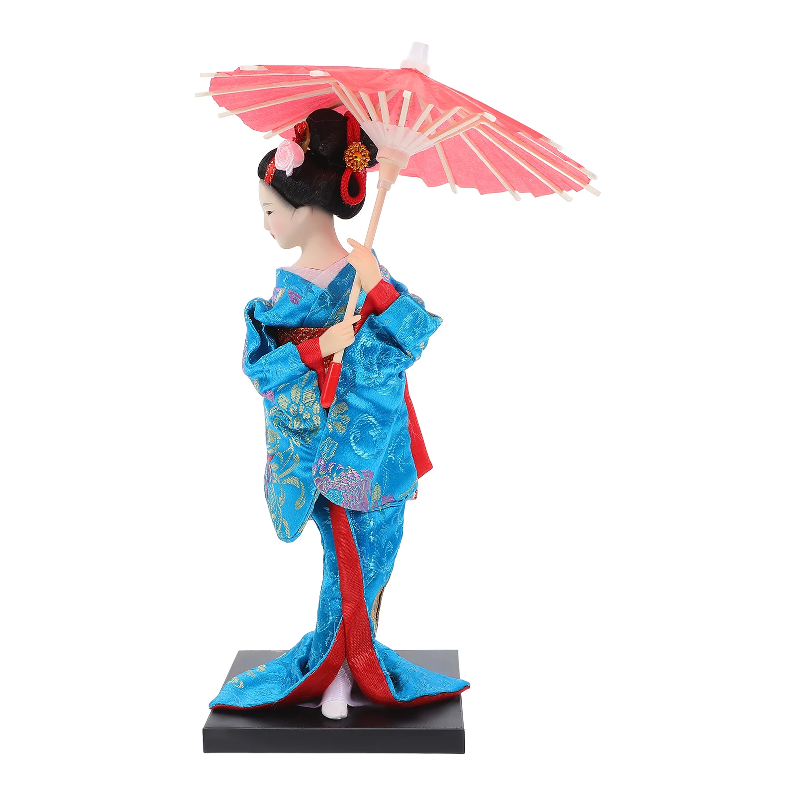 Car Dashboard Decoration Decorations Mini Dolls Japanese Asian Kabuki Figure Blue Fabric Home