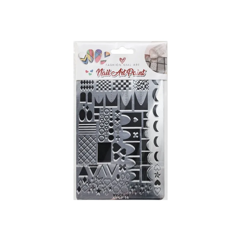 Nail Stamping Plates - Lace Butterfly Flower French Grid Leopard Print Firework Snake Year Patterns Templates