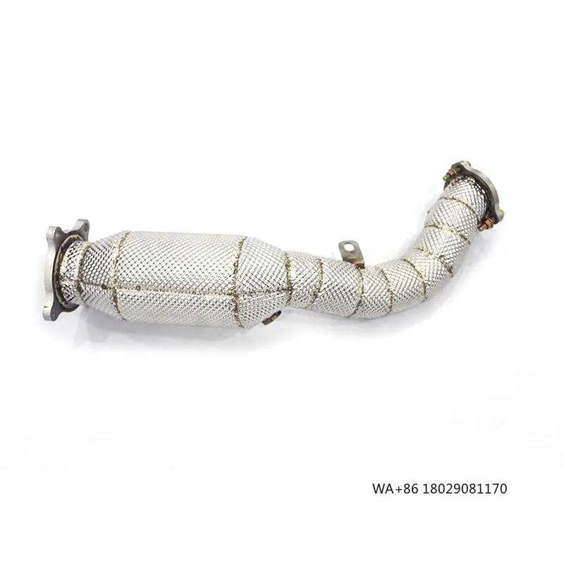 

Высококачественная OEM-выхлопная труба (даунпайп) из нержавеющей стали 304 с катализатором для 2.0T 2013-2018