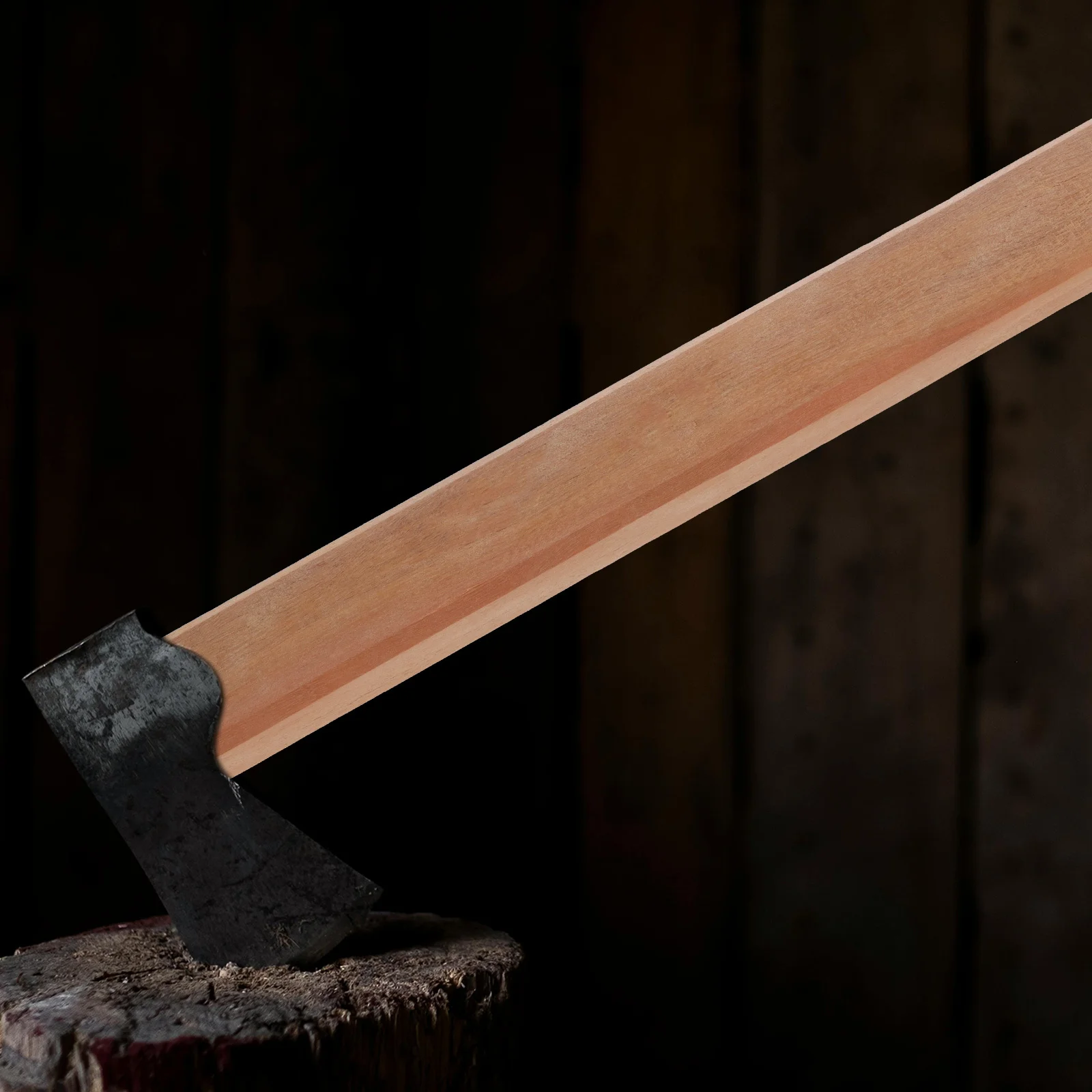 Poignée de hache en bois de remplacement, poignée lisse et Durable pour le jardinage, la randonnée, le Camping, accessoire de hache, poignée de remplacement en bois