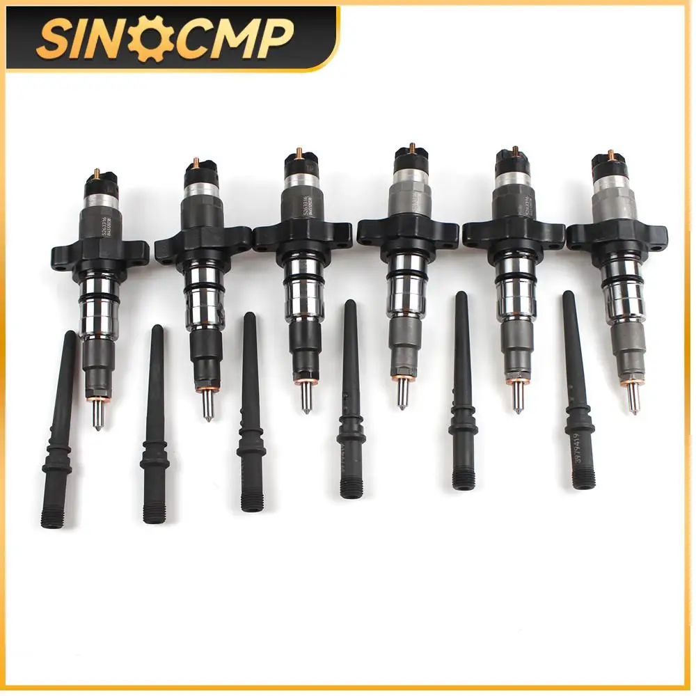 

1 Set Diesel Fuel Injectors 0445120238 0445120103 R5135790AD for Late 2004 2004-2009 Dodge Ram Cummins 5.9