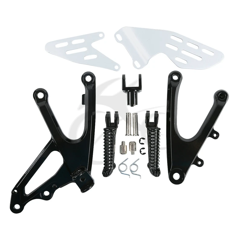 Motorcycle Front Rider Footrests Foot Pegs Bracket For YAMAHA YZF R1 YZF-R1 YZFR1 2007-2008