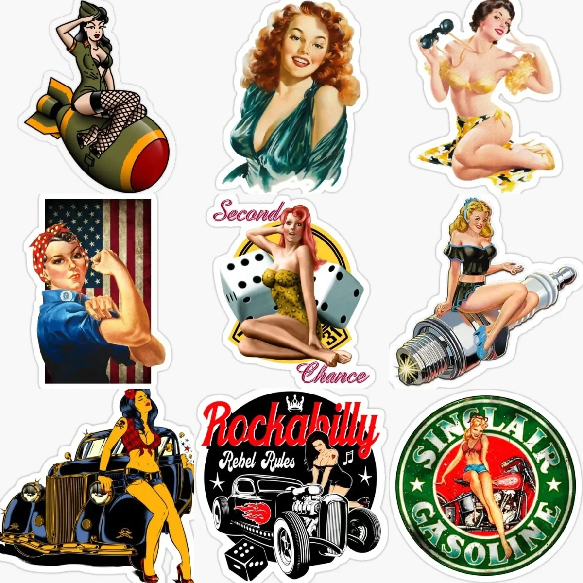 

Pin Up Sexy Girl Sticker Car Window Motorcycle Laptop Truck Bicycle Van Wall Room Door Glass Camper Off-road Decal PVC