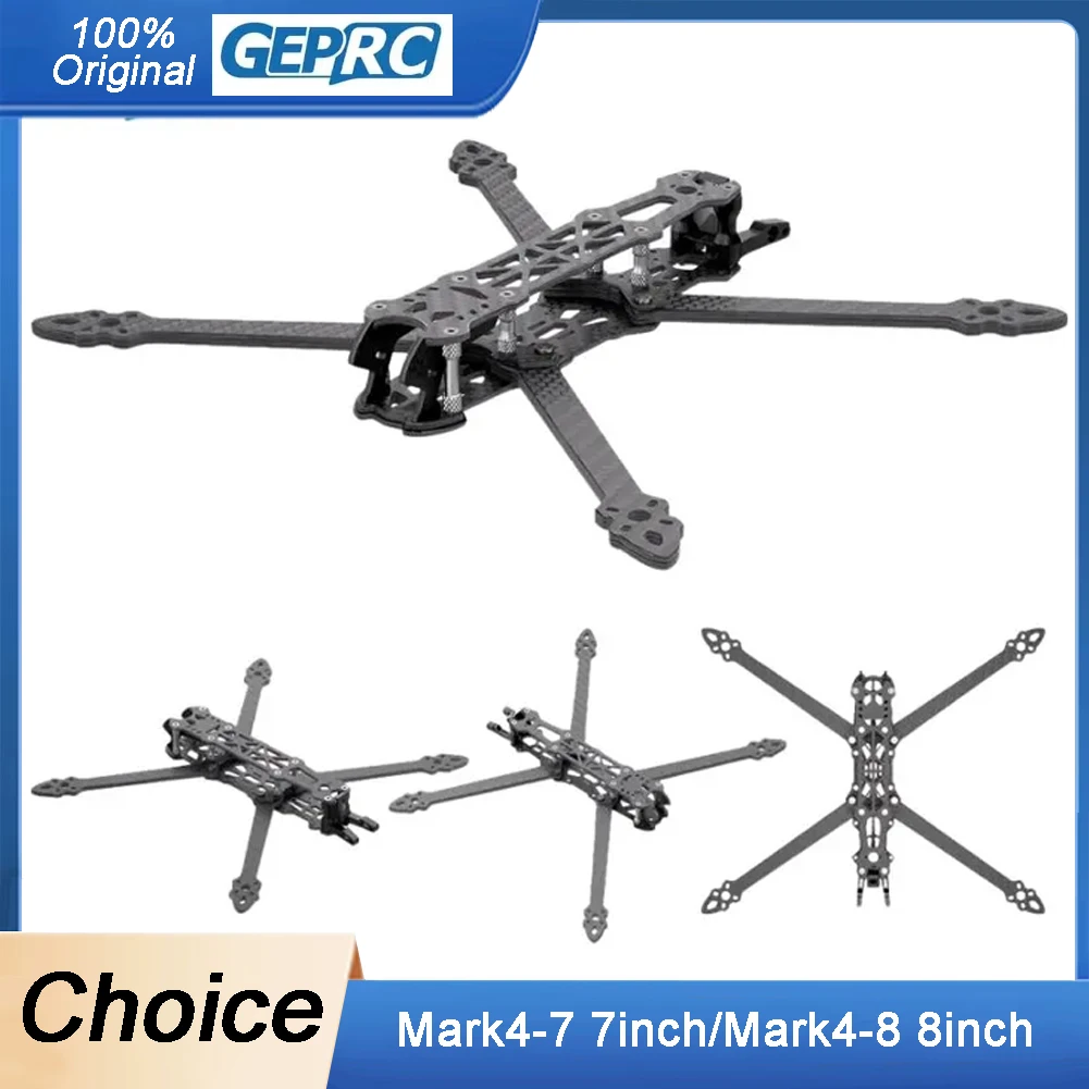 

GEPRC Mark4 7-дюймовая/8-дюймовая рама-гоночный дрон из углеродного волокна FPV Квадрокоптер Рама для фристайла для высокопрочного радиоуправляемого дрона в сборе своими руками