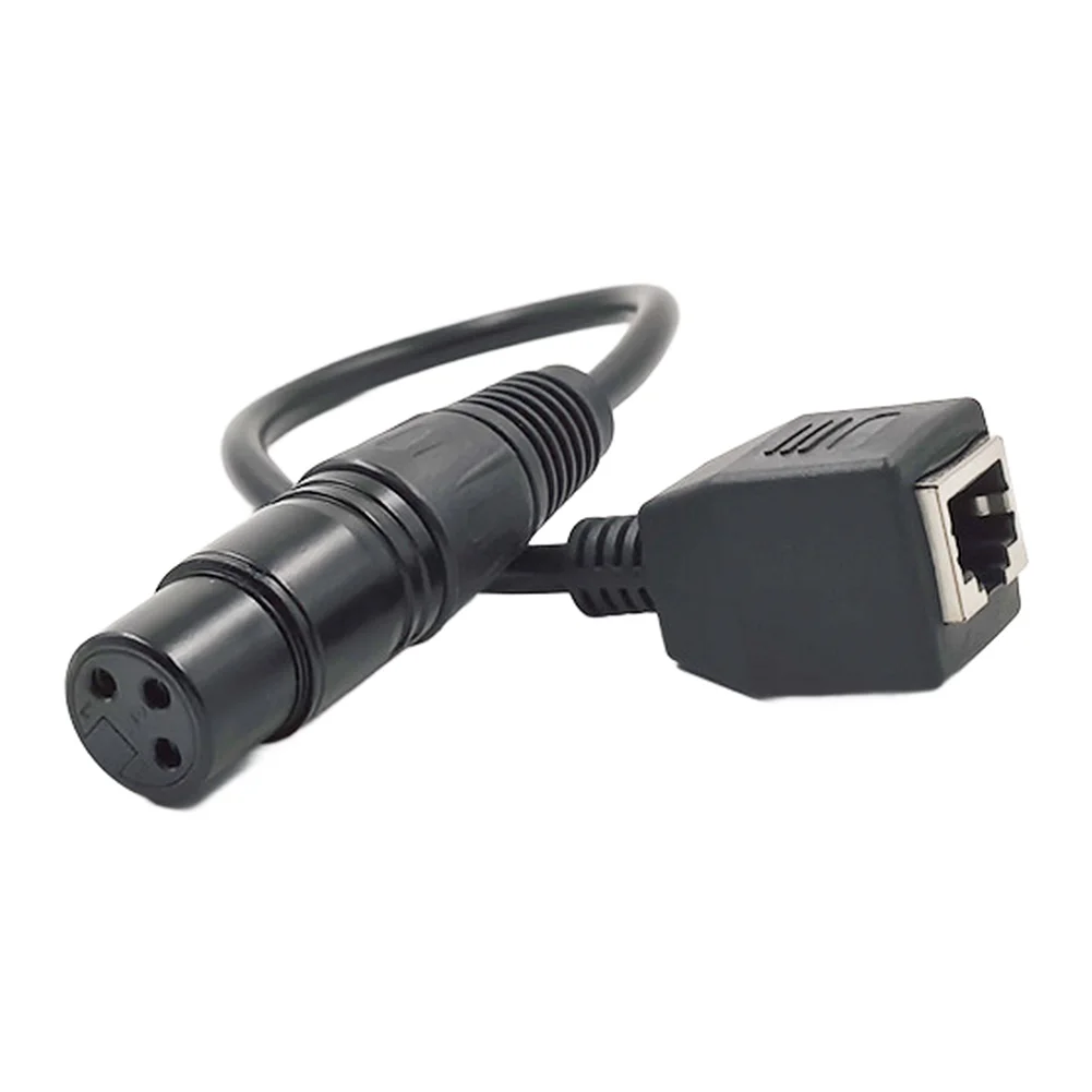XLR To Adapter Cable 27cm DMX512 Signal Converter For Stage Lighting Audio Mixer And KTV Equipment Tool  Accessories