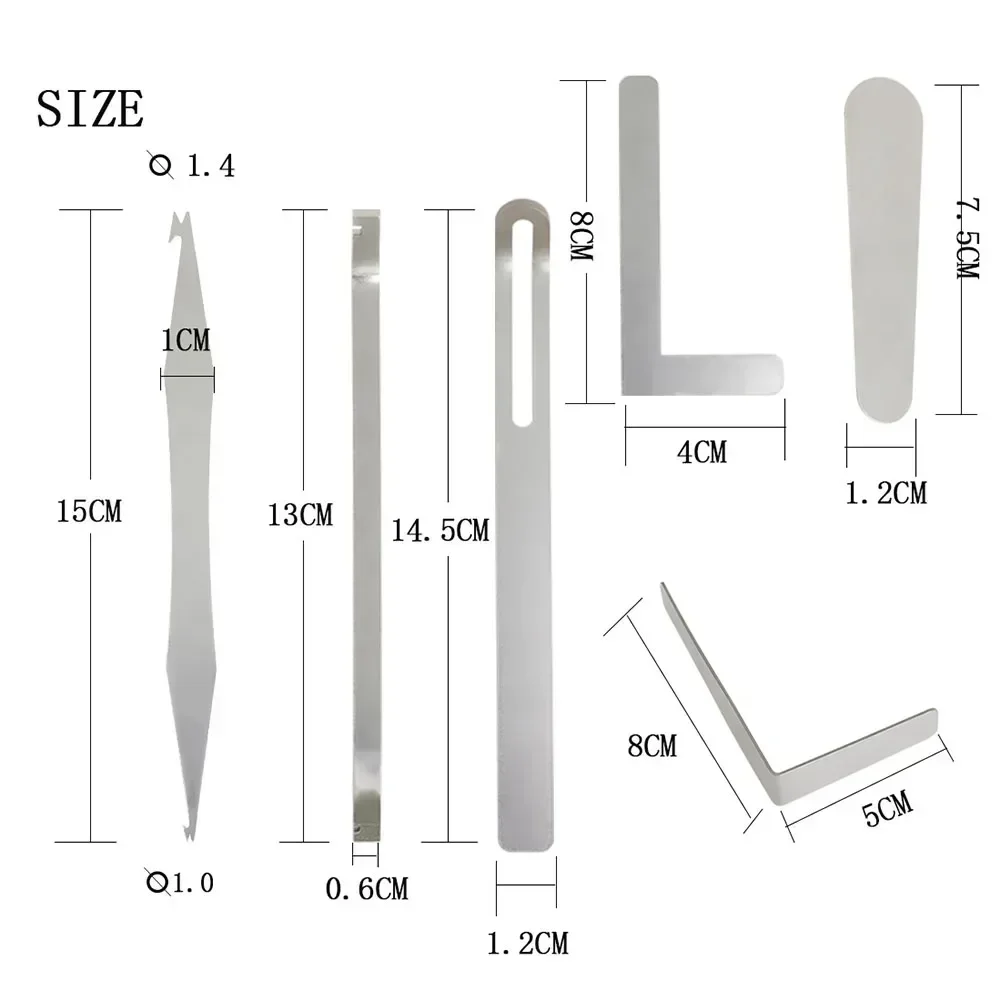 Repair Tools Saxophone Repair 10*15*3cm 103g Steel 6 PCS Repair Tools Set Sound Hole Repair Hot Sale Practical