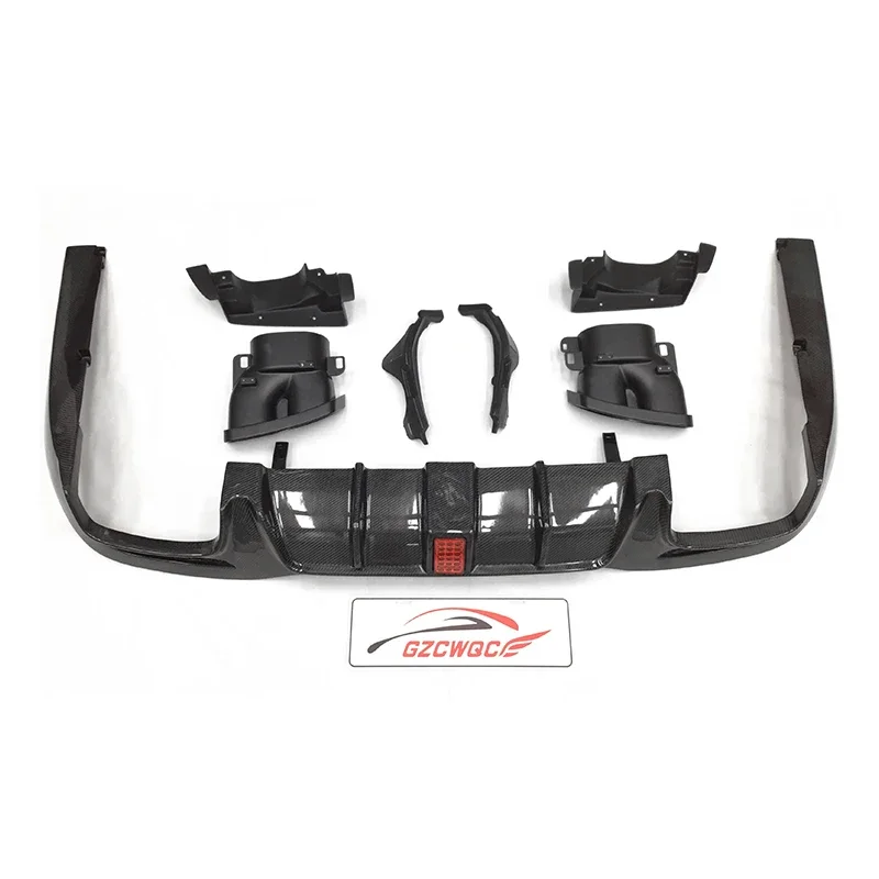 B Style Carbon Fiber Front Lip Vent Diffuser Spoiler Fender for  S-Class W222 S63 S65 Body Kit 18+