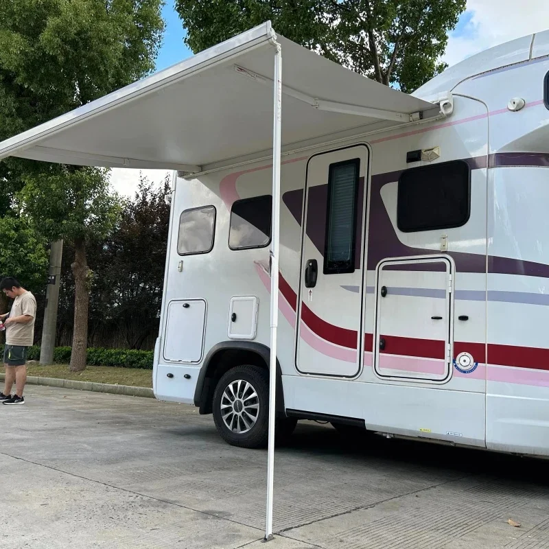 ThrustWorks Hot Selling Weight&Economical Full Enclosure Caravan Awning Weatherproof& Rnt Small RV Trailers W High Quality