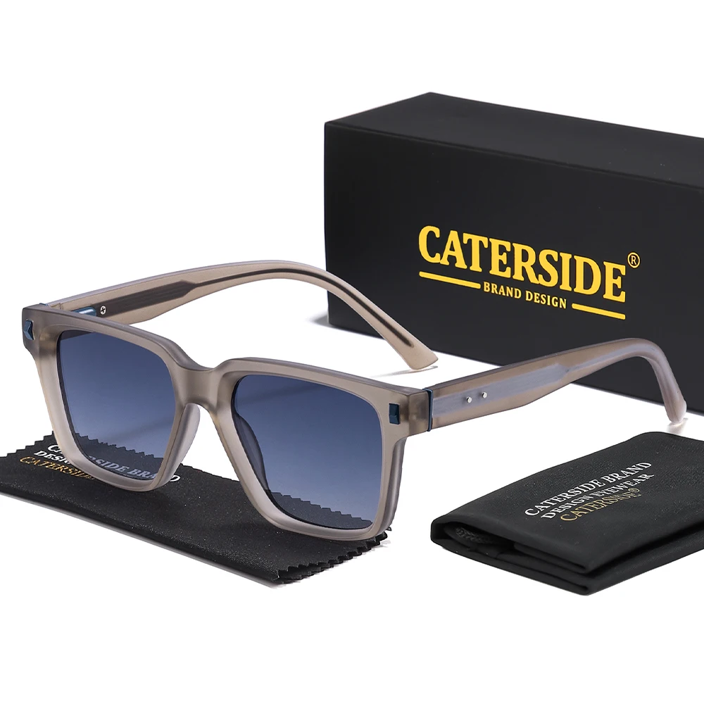 

Стильные мужские квадратные солнцезащитные очки CATERSIDE с защитой UV400, градиентными линзами, удобные для женщин, для активного отдыха и вождения
