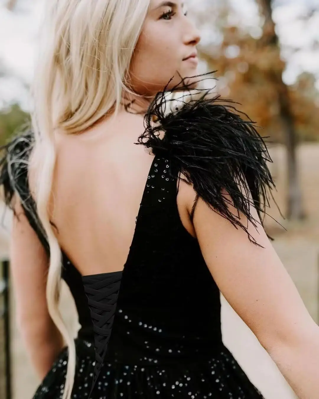 블랙 페더 프롬 드레스 스팽글 볼 가운 A라인 V넥 머메이드 정장 이브닝 드레스 웨딩 파티 가운 슬릿 포함