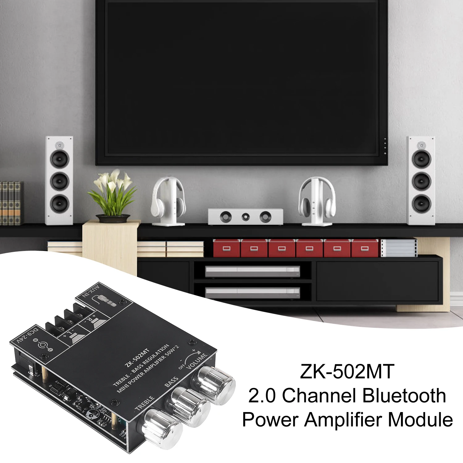 Neue 502MT Bluetooth 5,0 Subwoofer Verstärker Bord 2,0 Kanal High Power Audio Stereo Verstärker Bord 2X50W Bass AMP