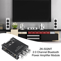 New 502MT Bluetooth 5.0 Subwoofer Amplifier Board 2.0 Channel High Power Audio Stereo Amplifier Board 2X50W Bass AMP