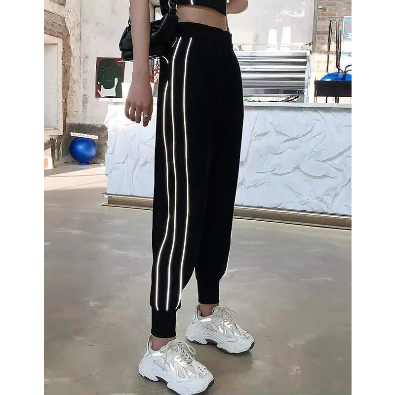 Women Trendy Casual Streetwear Sports Jogger Pants 2024 Spring Summer Korean Style High Waist Loose Sweatpants Y2K Ropa De Mujer