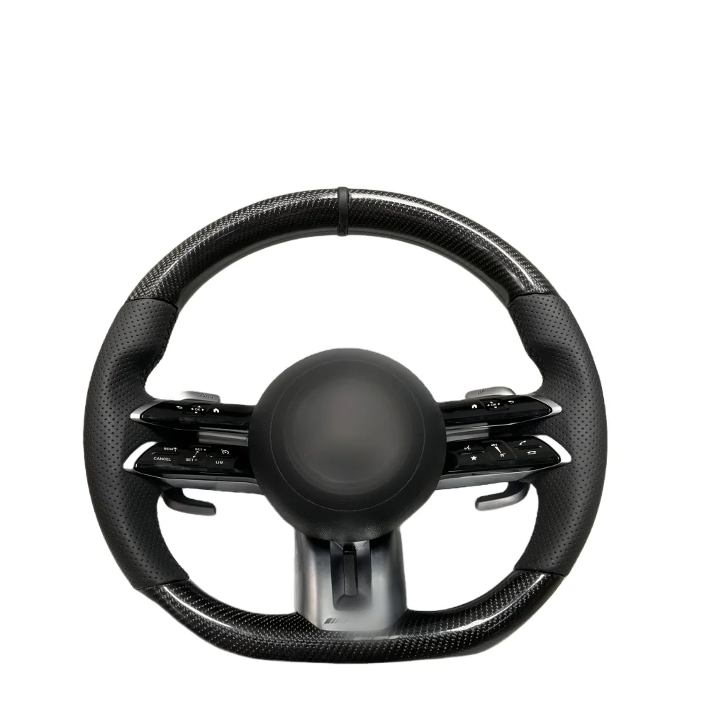 

For Mercedes Benz AMG Style Steering Wheel Kit G63 C63 S63 E63 AMG 2024+ Upgrading Forged Carbon Fiber Steering Wheel