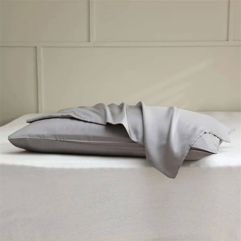 2pcs 100% Mulberry Silk Pillowcase for Hair and Skin Health 23 Momme Natual Pure Silk Pillow Cases with OEKO-TEX Customized Size