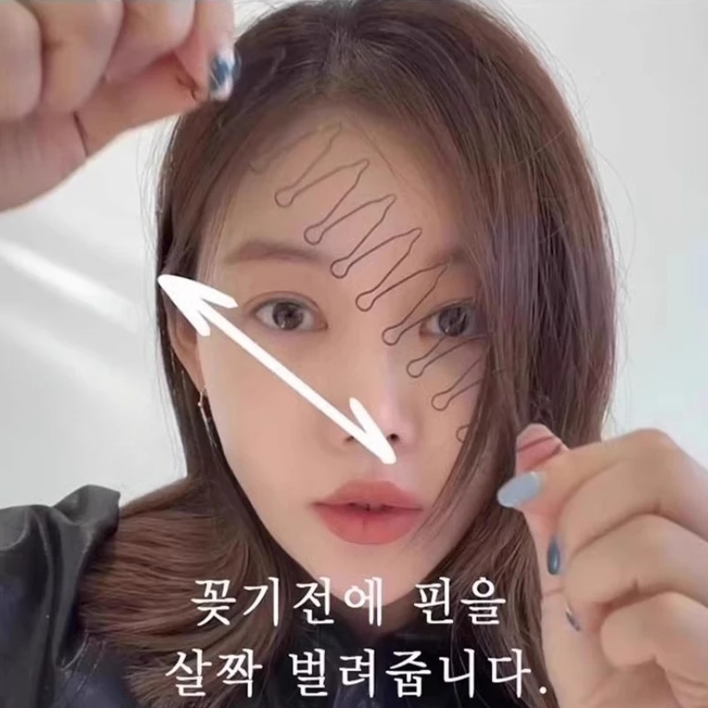 

Женская невидимая заколка для волос, заколка для волос, изогнутые иглы, челка для волос, расческа, головные уборы для девочек, аксессуары для укладки волос, черный акрил