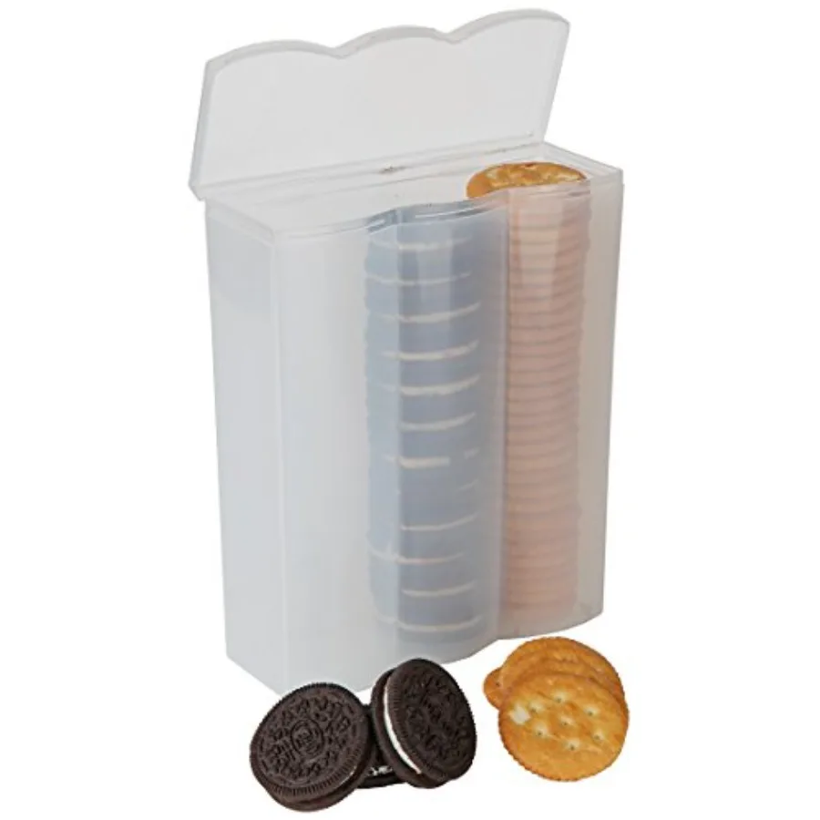 Práctico Contenedor para Galletas y Crackers - Recipientes Herméticos Perfectos para Preservar la Frescura - Saltine Cracker and Cookie