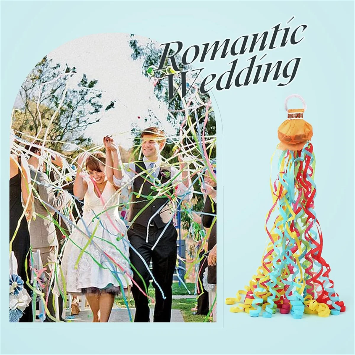 

Fast！10Pack Colorful Streamer Poppers,No Mess Multi-Color Paper Crackers,Hand Throw Confetti Streamers for Birthday,Wedding