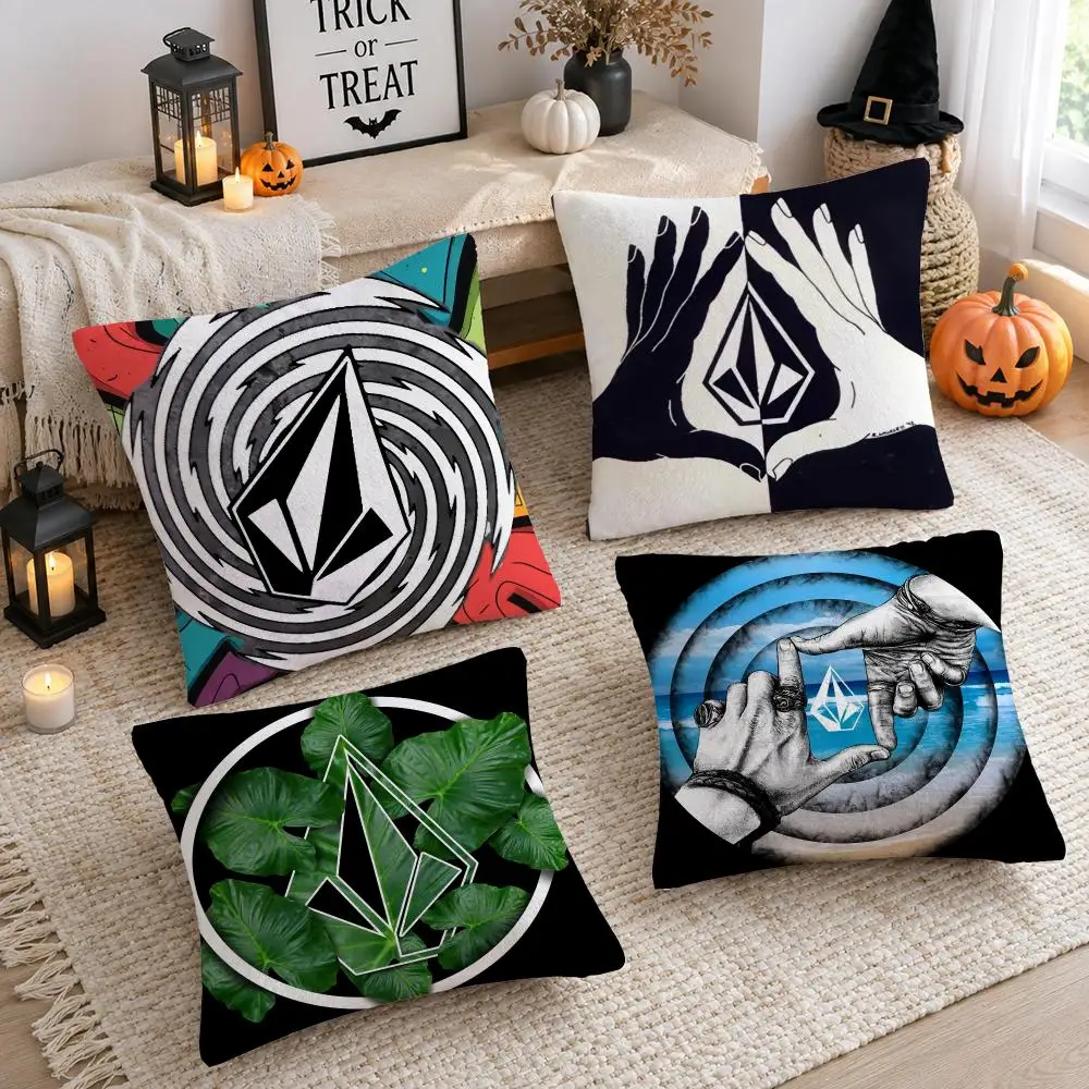 Brand V-Volcom Cushion Cover Soft Plush Cushion Case Throw Pillowcase Cozy Home Sofa Bed Living Room Decor