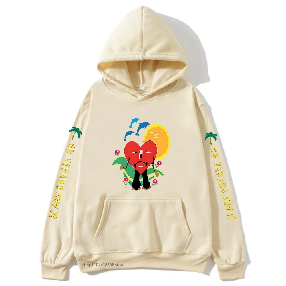 موضة باد الأرنب هوديس UN VERANO SIN TI الرسومات بلوزات للجنسين الهيب هوب ملابس النساء هودي الرجال الشتاء الصوف البلوفرات #4