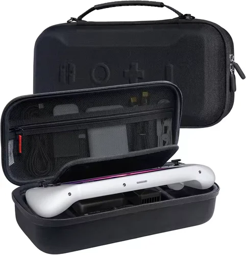 Estuche de transporte duro, estuche rígido a prueba de golpes, bolsa de almacenamiento de viaje portátil con bolsillo de malla para consola de juegos Lenovo Legion Go S