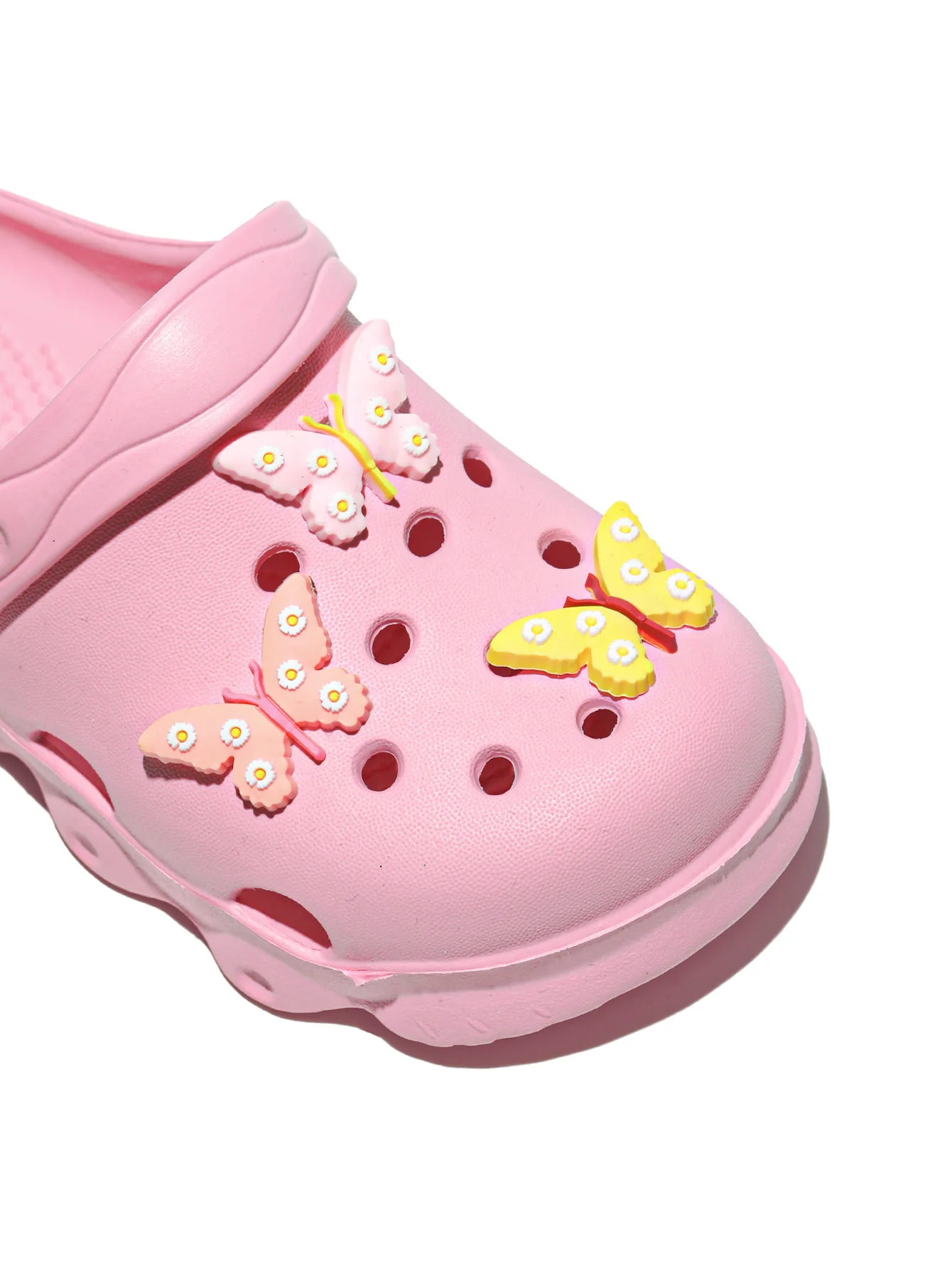 Kinder-Clogs, Leichte EVA-Gartenschuhe, Wasserdichte Rutschfeste Sandalen, Bequeme Slip-On Schuhe für Drinnen und Draußen 1214 – Detail 11