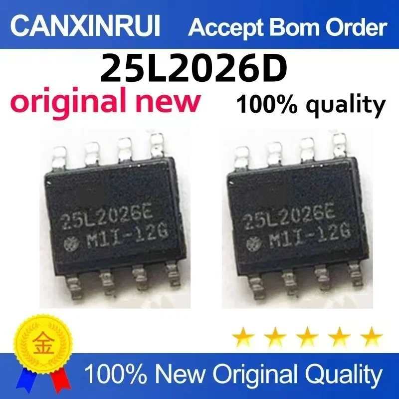 

(5-100 pieces) In stock 25L2026DM1L-12G 25L2026D MX25L2026DM1I-12G SOP8 brand new