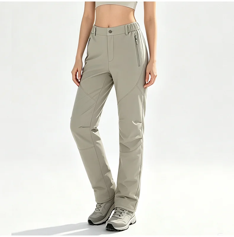 LNGXO Damen-Skihose, wasserdicht, winddicht, Snowboardhose, warme Fleecehose für den Winter, Outdoor-Sportbekleidung für Snowboarden. – Detail 9