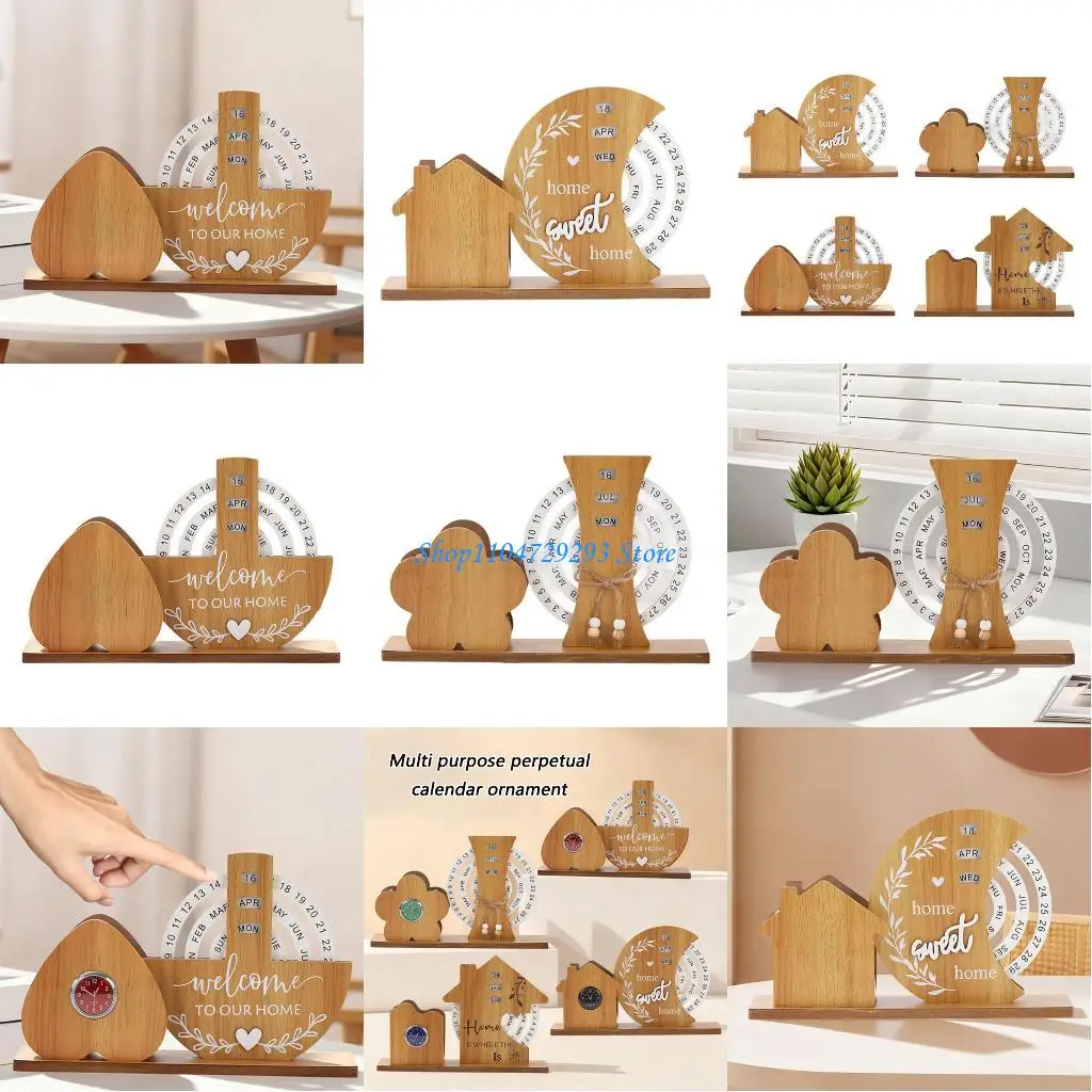 Y2GD Manual Rotating Mechanism Hand Operated Calendar Adjustable Design Dates Board