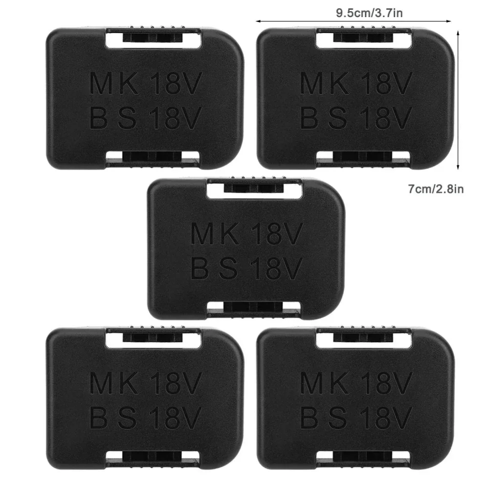 5 Pcs 14.4V 18V Mounting Unit Battery Tool Holder Battery Wall Mount Storage Rack Battery Holder for Bosch Makita BL1830 BL1860