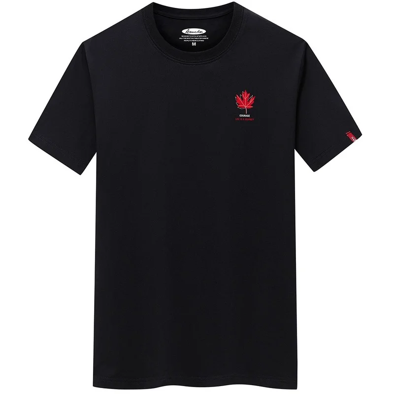 JFUNCY Men's 100% Cotton Summer Short Sleeve T-Shirt Customizable Design Hand-Painted Unique Fashion Basic Fit Tee
