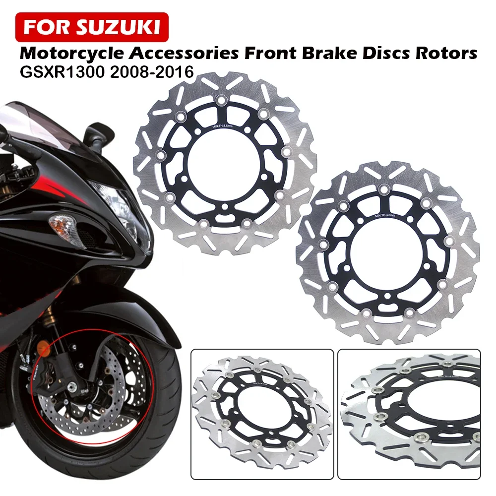 Arashi For SUZUKI HAYABUSA GSXR1300 2008 - 2016 CNC Front Rotors Rear Brake Disc Rotor GSX-R GSX1300R 2010 2011 2012 2013 2014