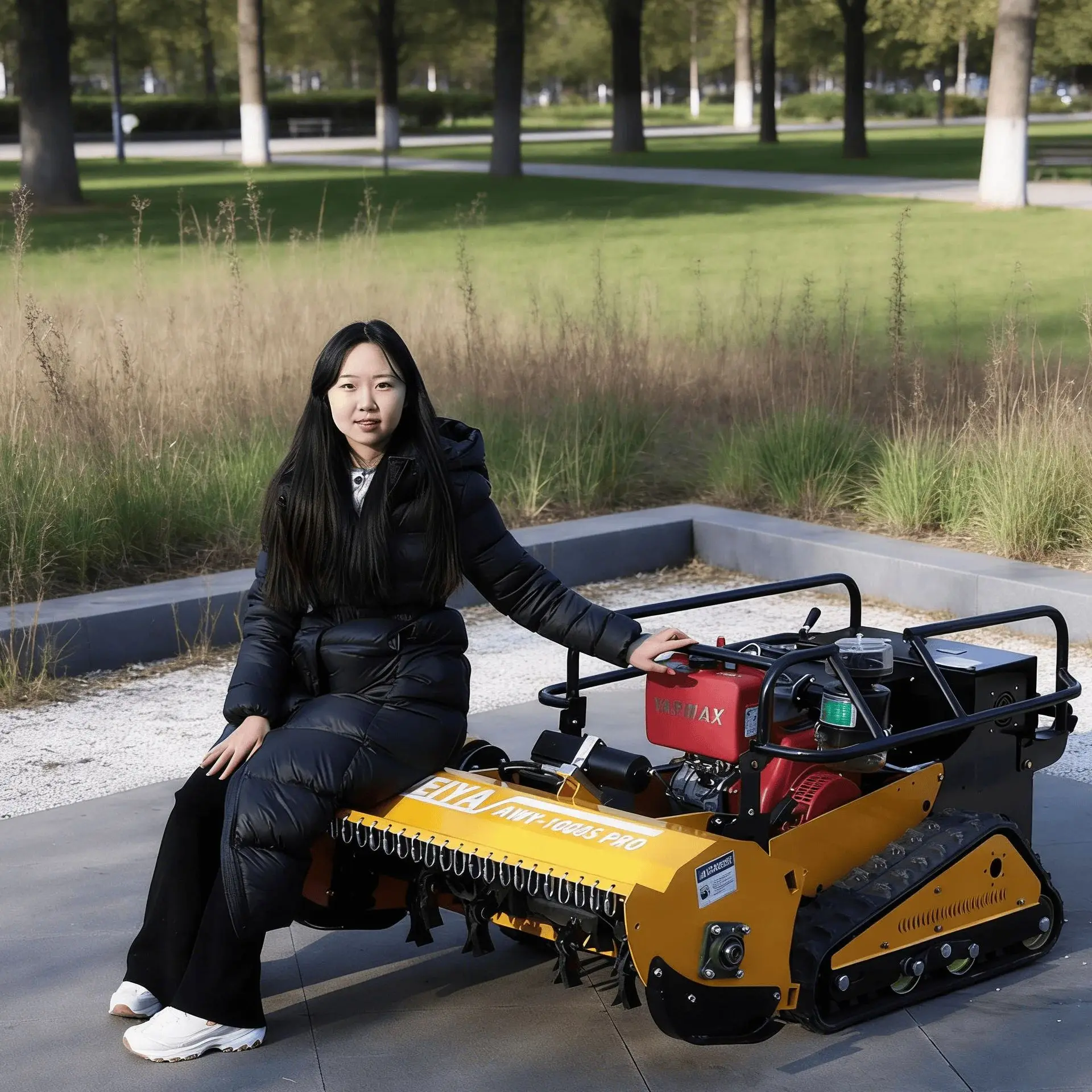 

Customized factory direct Handles grass reeds even small shrubs powerful flail mower capab Ideal for large lawns parks ility