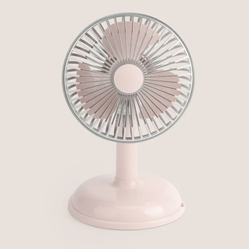 

Small Electric Fan Simple Portable Vintage Pure Color USB Charging Little Fan For Summer Light