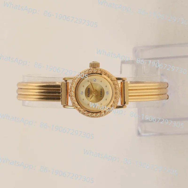 

Haida Shanghai small manual mechanical gold bracelet retro nostalgic literary light luxury women's watch